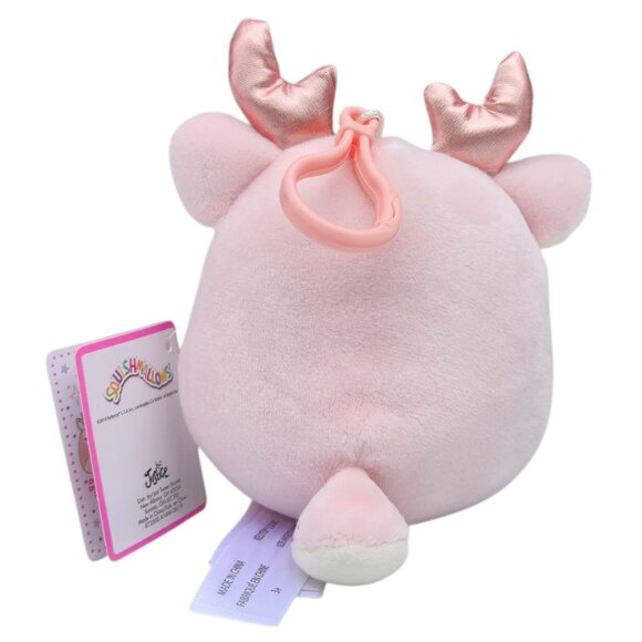 Squishmallows Justice Exclusive Ivy The Deer 3.5" Scented Clip On Keychain Rare - Picture 2 of 2